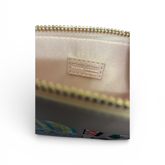 Miu Miu Pink Wristlet Clutch